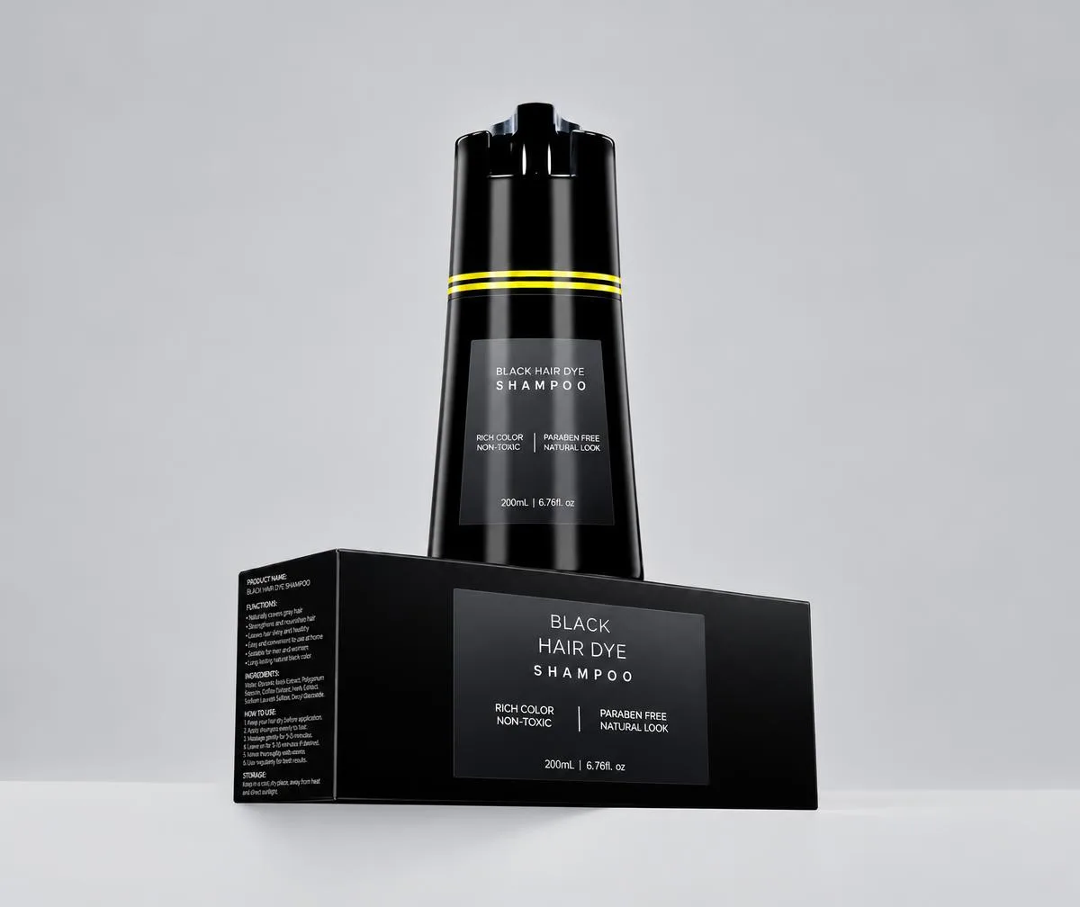 Graylesshair Black Hair Dye Shampoo — Black
